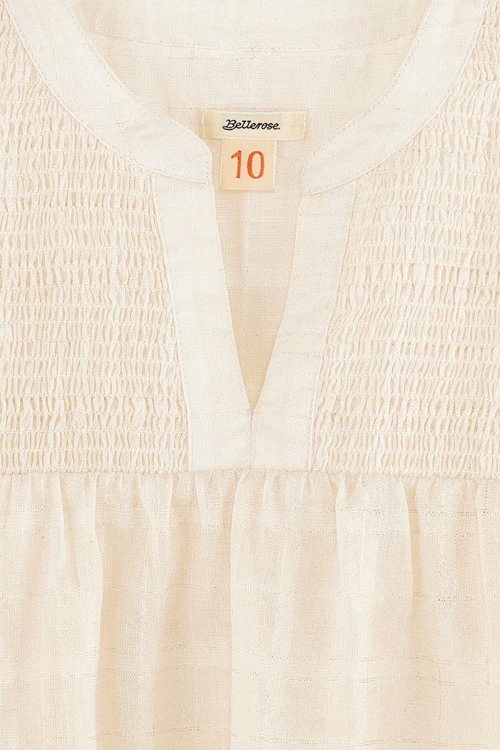 Bellerose Blouse Dorée Courte Pour Filles