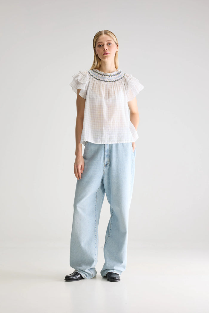 Bellerose Blouse Légère À Carreaux Pour Femmes