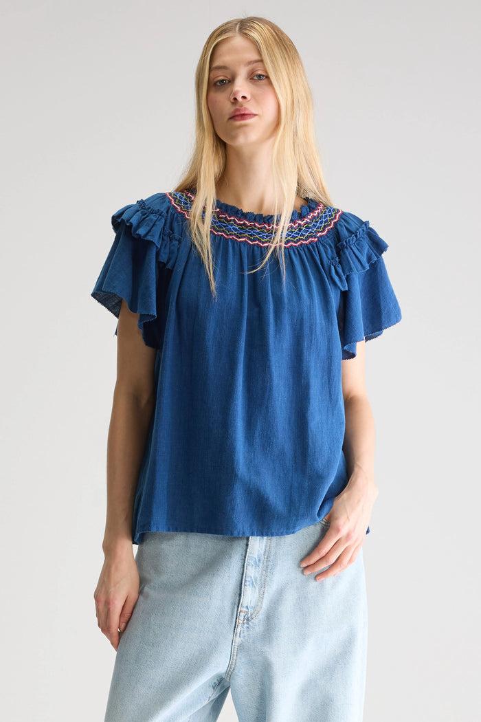 Bellerose Blouse Légère Bleu Marine Pour Femmes
