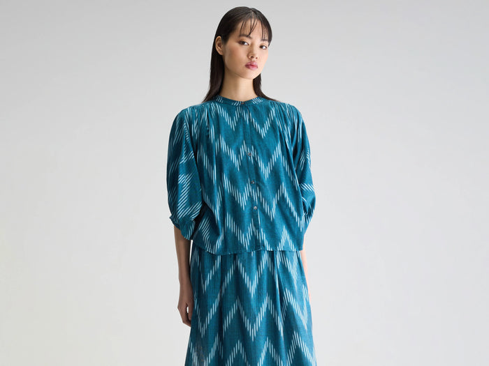 Bellerose Blouse Oversize Bleue Pour Femmes