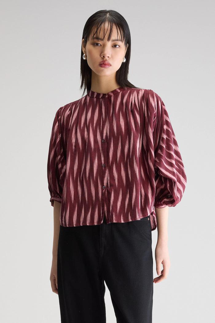 Bellerose Blouse Oversize Bordeaux Pour Femmes
