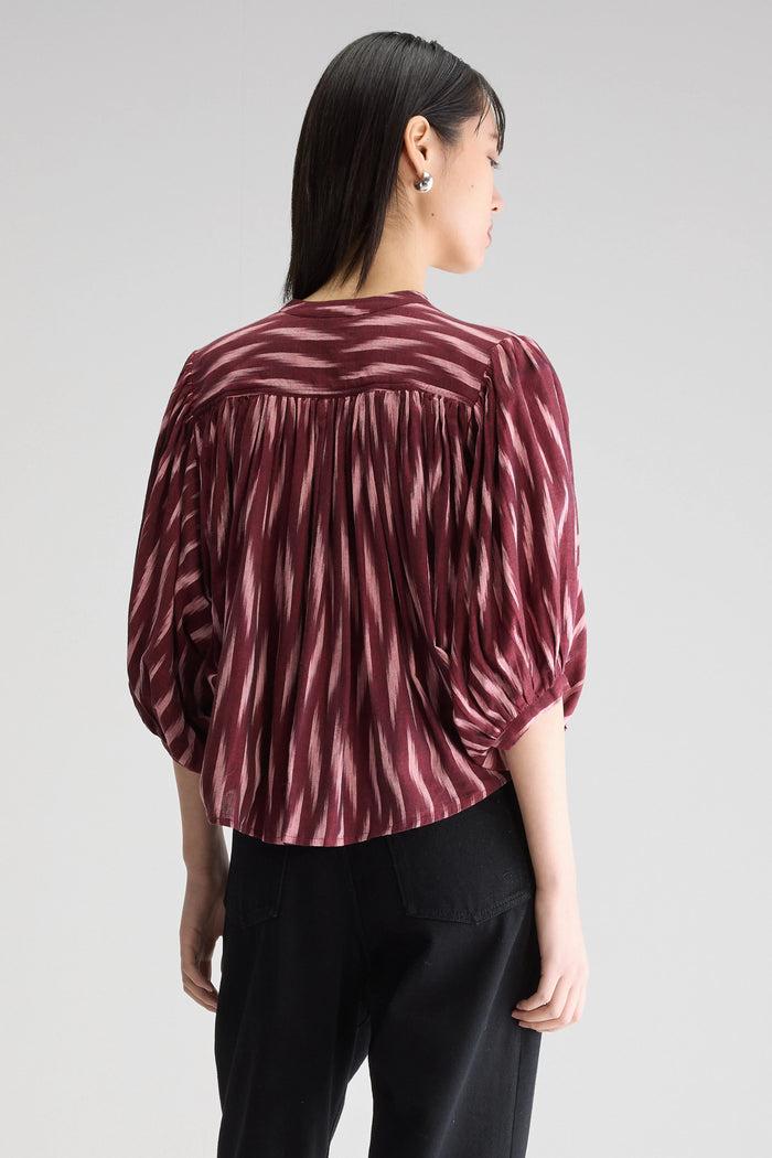 Bellerose Blouse Oversize Bordeaux Pour Femmes