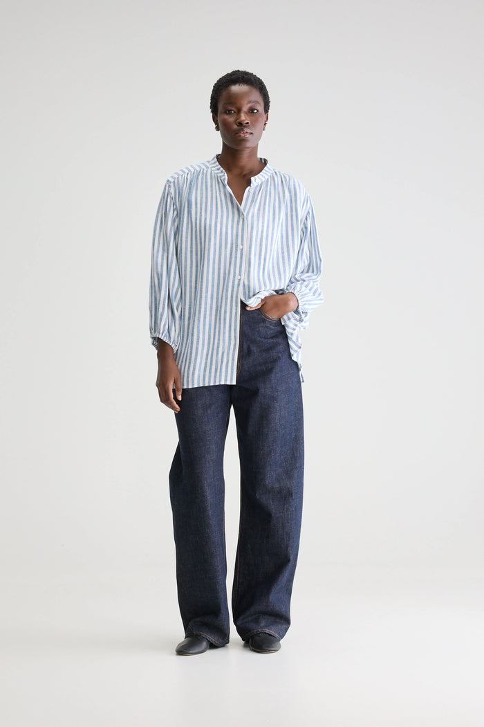 Bellerose Blouse Rayée Grise Pour Femmes