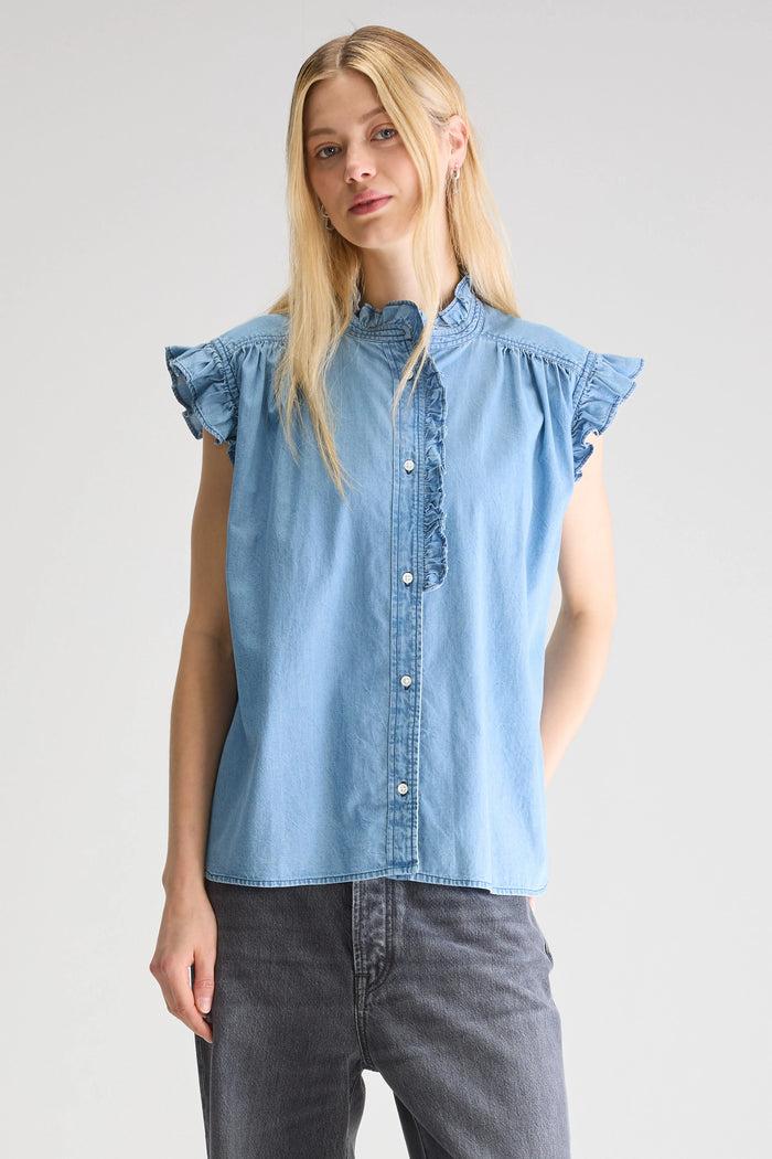Bellerose Blouse Sans Manches En Denim Pour Femmes