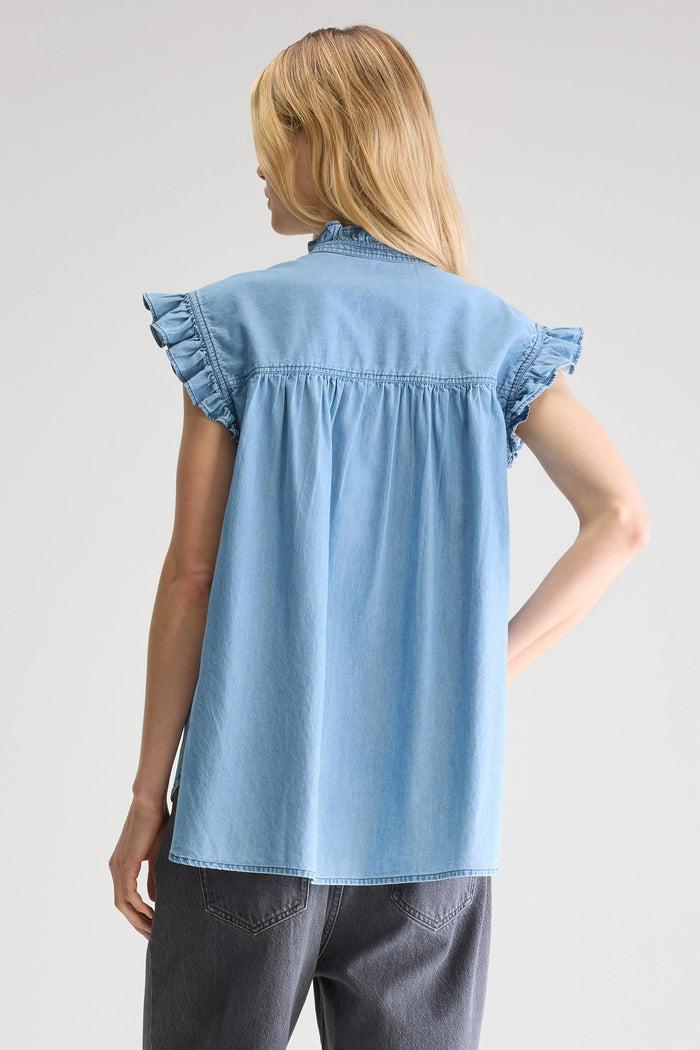 Bellerose Blouse Sans Manches En Denim Pour Femmes