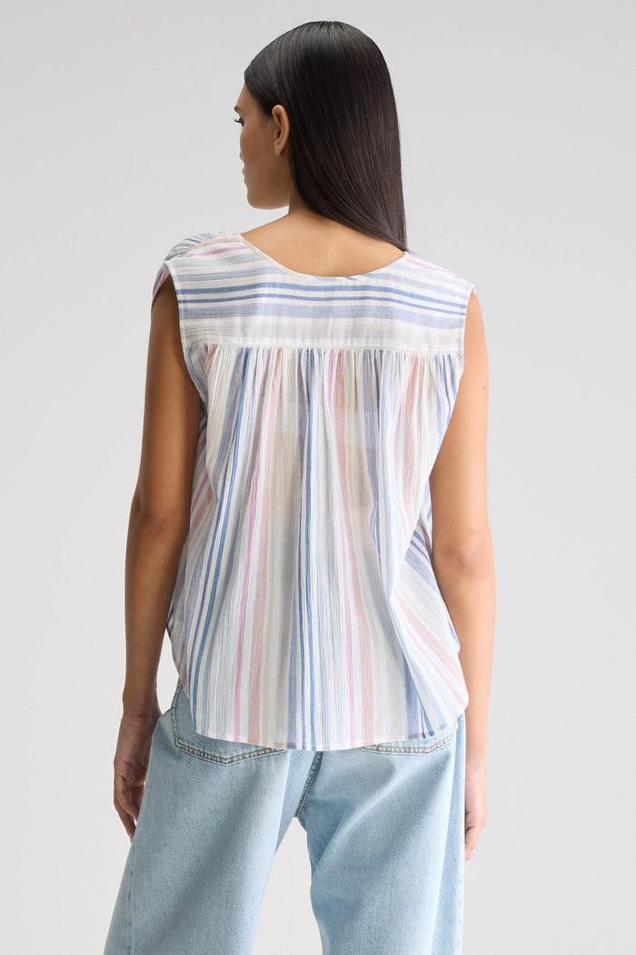 Bellerose Blouse Sans Manches Rayée Pour Femmes