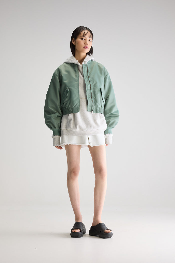 Bellerose Blouson Bomber Vert Pour Femmes