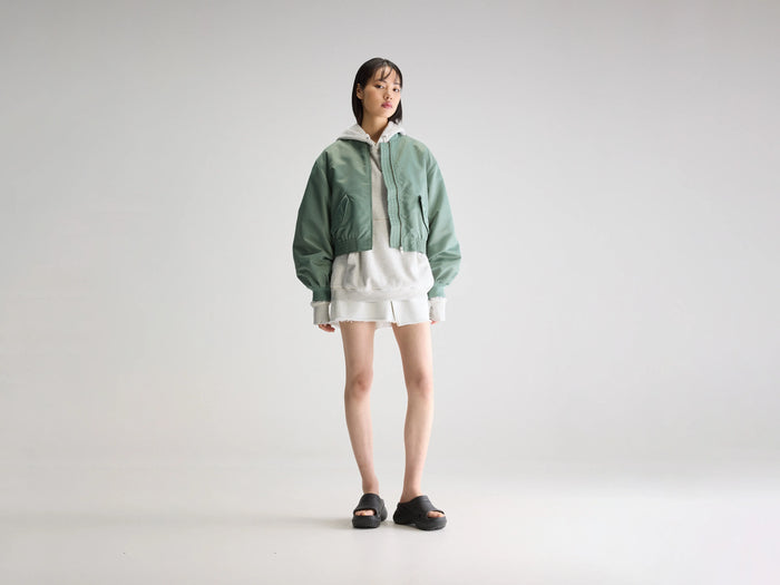 Bellerose Blouson Bomber Vert Pour Femmes