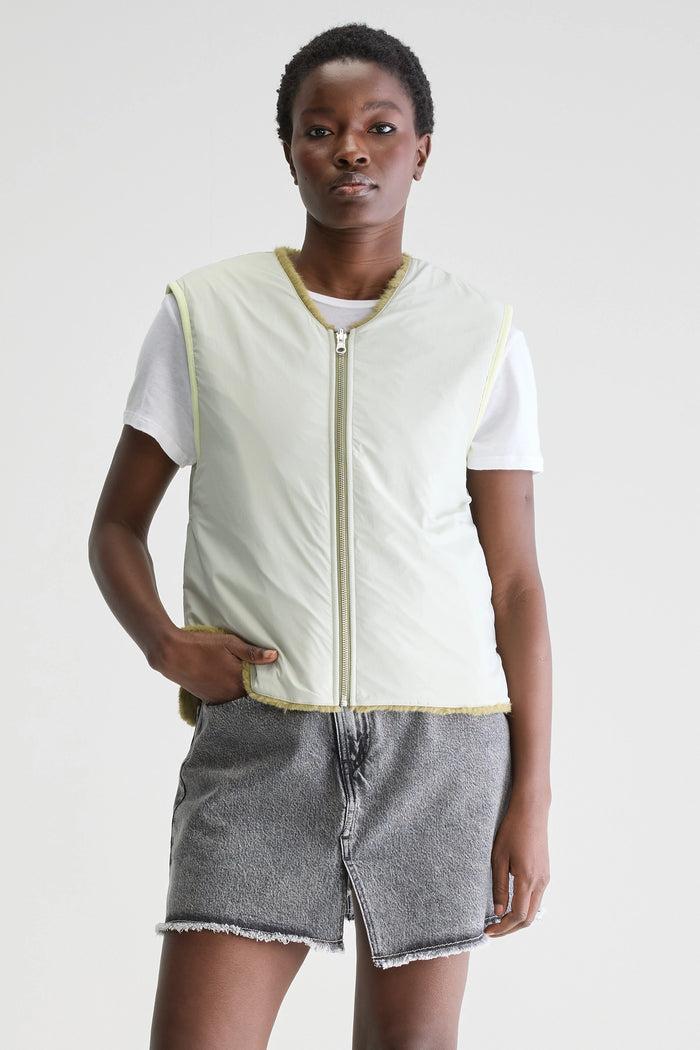 Bellerose Bodywarmer Réversible Vert Pour Femmes