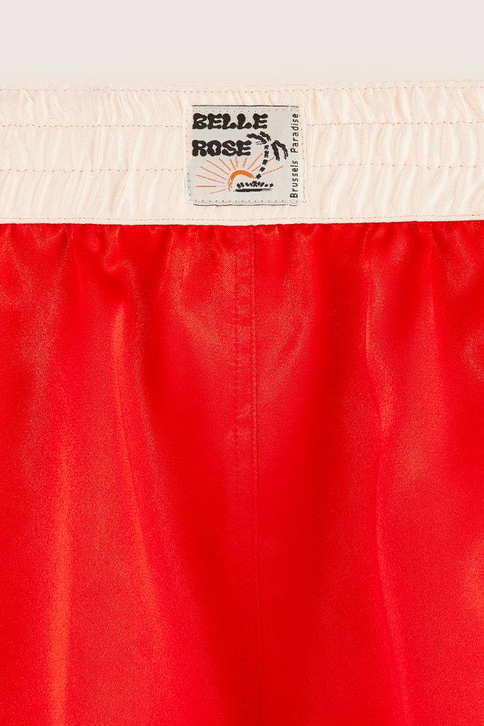 Bellerose Boxer En Satin Rouge Pour Filles
