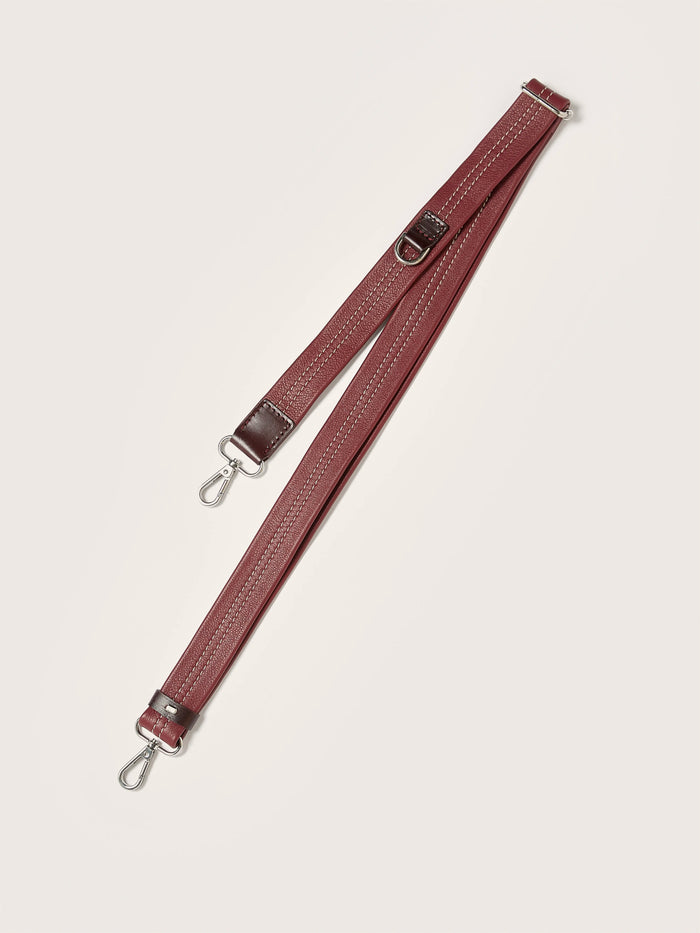 Bellerose Bracelet En Cuir Bordeaux Pour Femmes