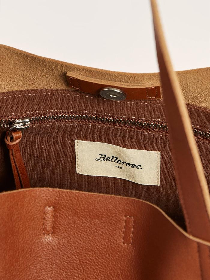 Bellerose Cabas En Cuir Cognac Pour Femmes