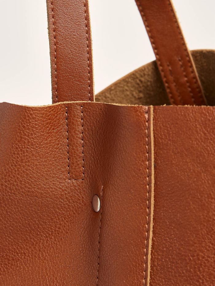 Bellerose Cabas En Cuir Cognac Pour Femmes