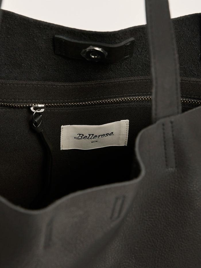 Bellerose Cabas En Cuir Noir Pour Femmes