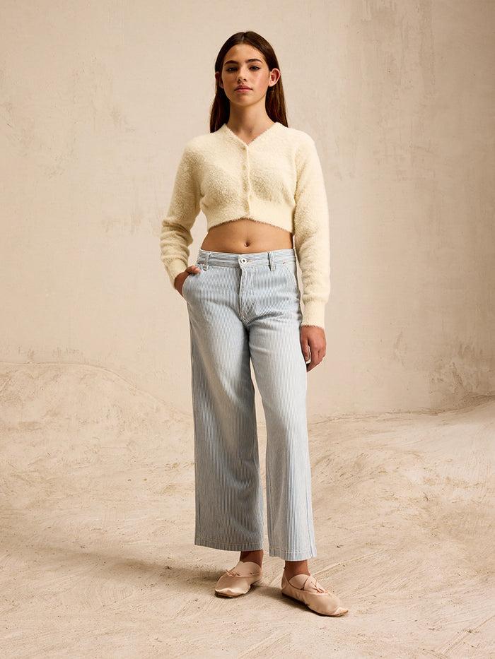 Bellerose Cardigan Court écru Pour Filles