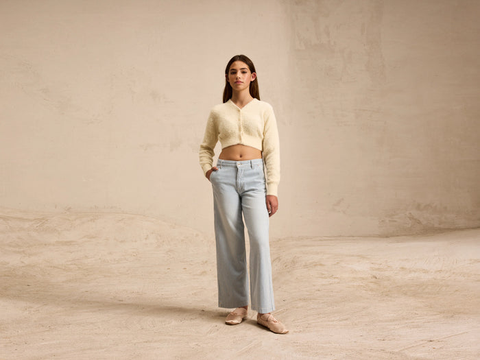 Bellerose Cardigan court écru pour filles