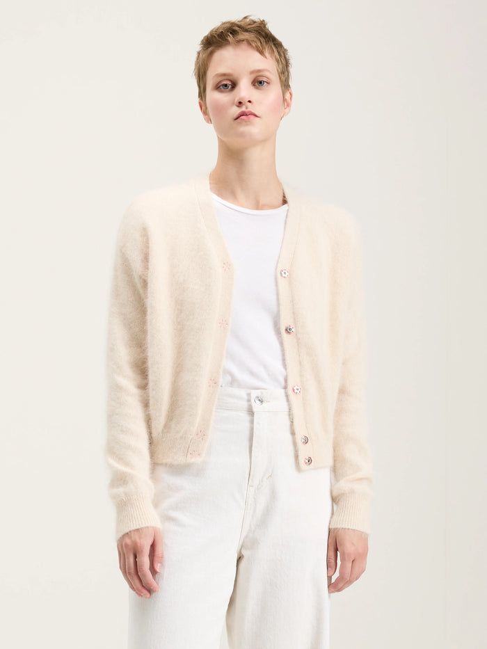 Bellerose Cardigan En Angora écru Pour Femmes