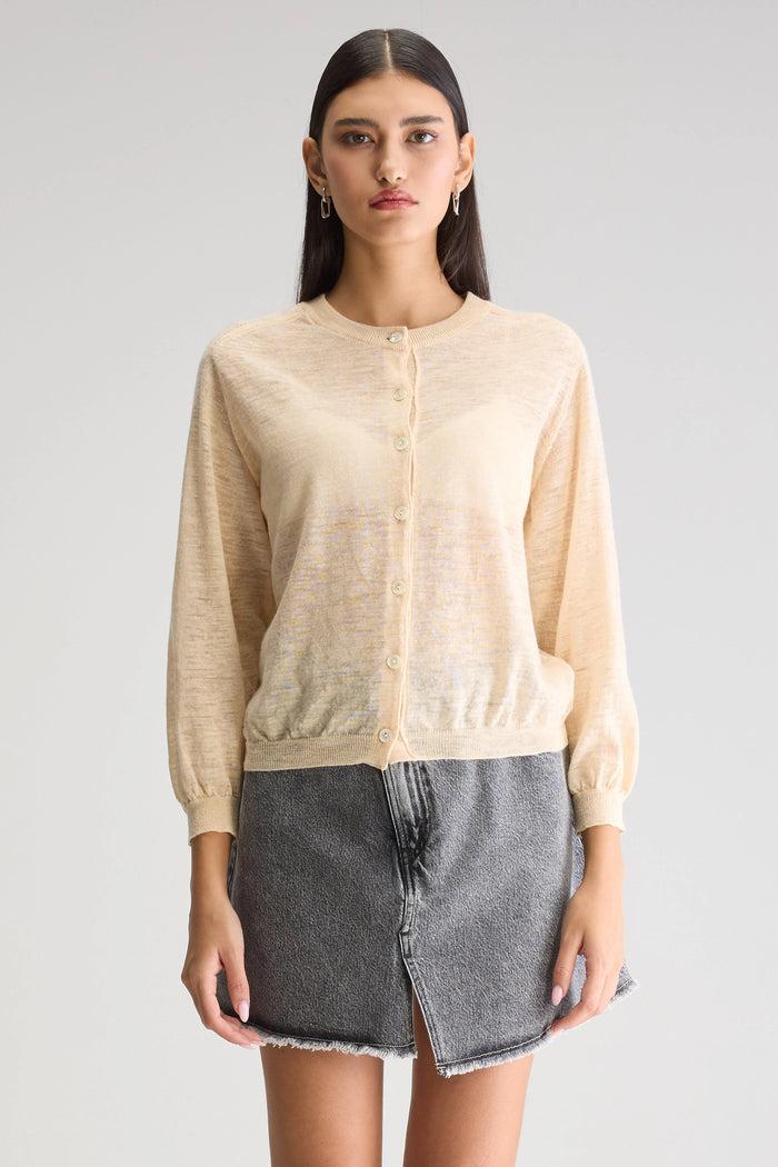 Bellerose Cardigan Ivoire Pour Femmes