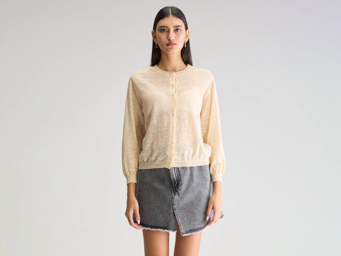 Bellerose Cardigan Ivoire Pour Femmes
