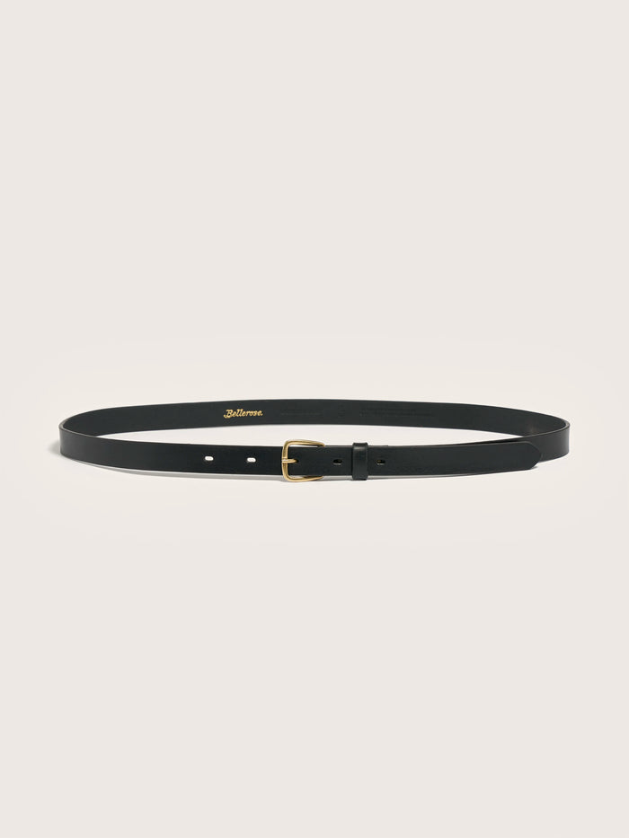 Bellerose Ceinture En Cuir Noir Pour Hommes