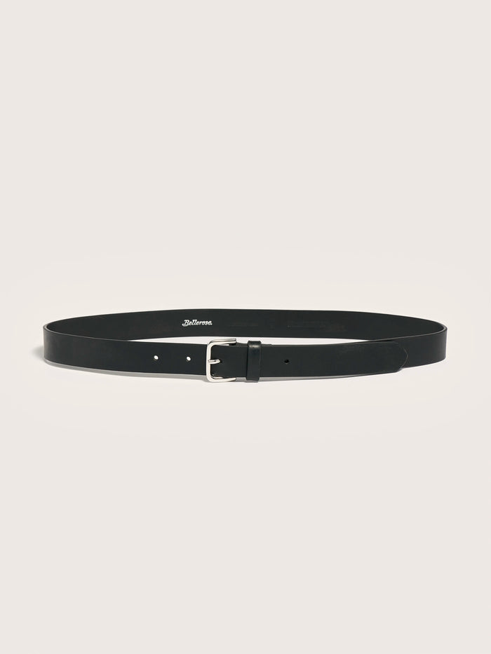 Bellerose Ceinture En Cuir Noir Pour Hommes