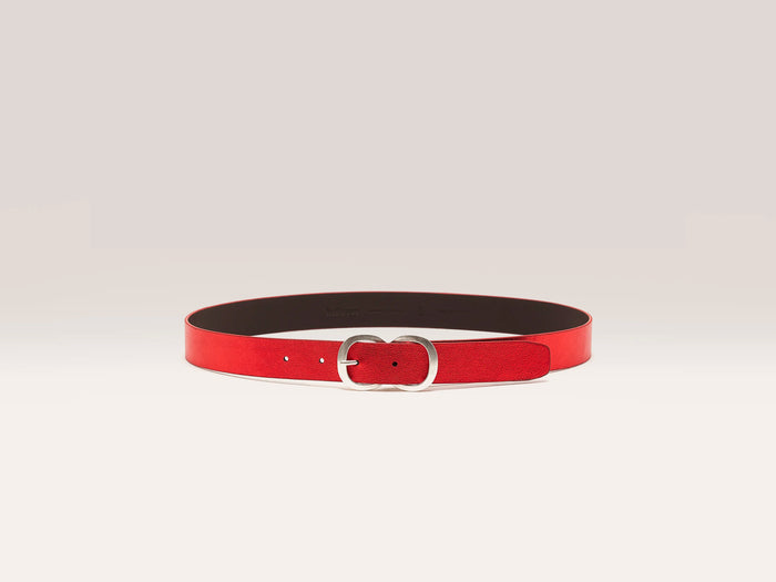 Bellerose Ceinture en cuir rouge pour femmes