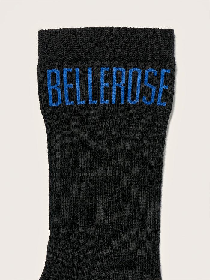 Bellerose Chaussettes à Côtes Noires Pour Hommes