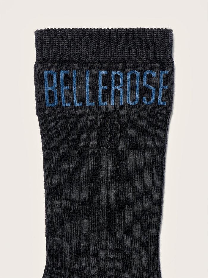 Bellerose Chaussettes Bleues Côtelées Pour Hommes