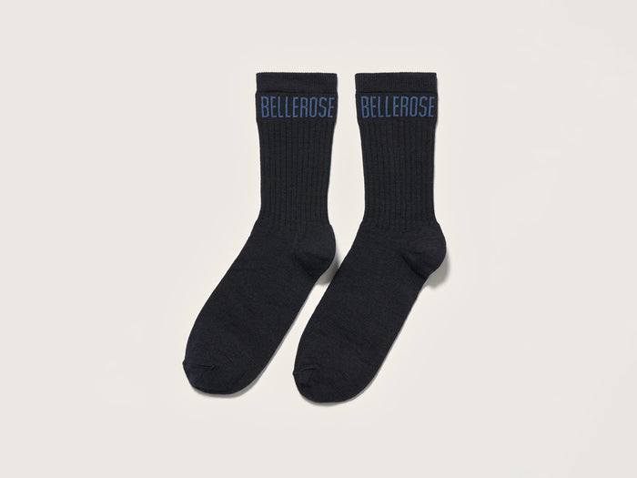 Bellerose Chaussettes bleues côtelées pour hommes