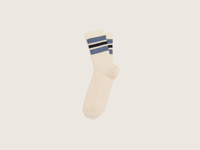 Bellerose Chaussettes côtelées écrues pour homme
