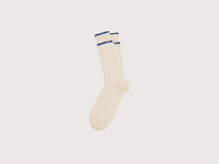 Bellerose Chaussettes côtelées écrues pour homme