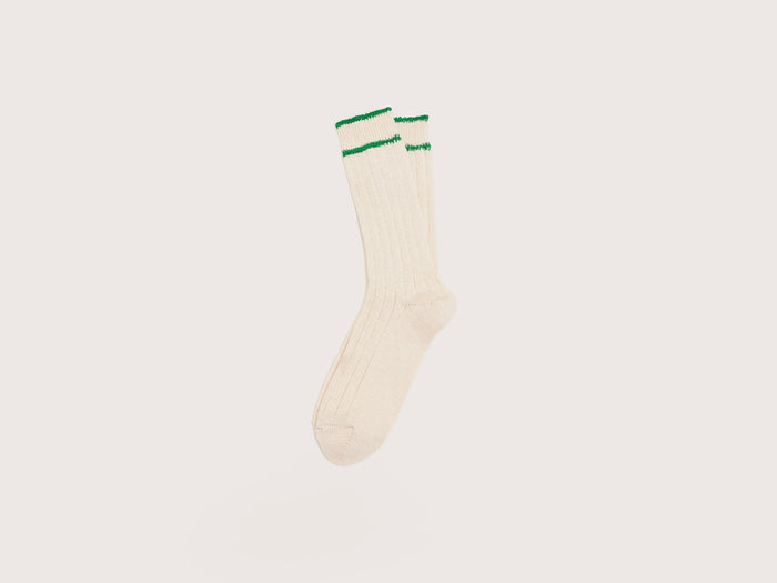 Bellerose Chaussettes côtelées écrues pour homme