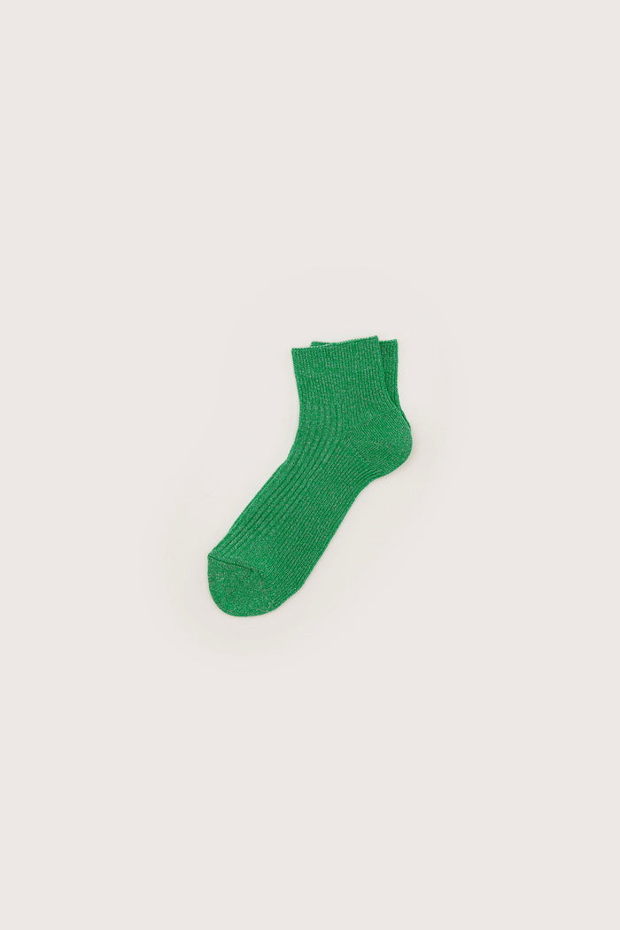 Bellerose Chaussettes Côtelées Vertes Pour Femmes