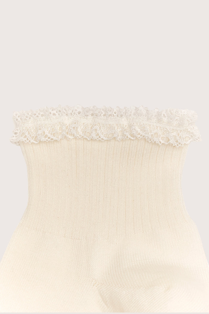 Bellerose Chaussettes Courtes Blanches Pour Femmes