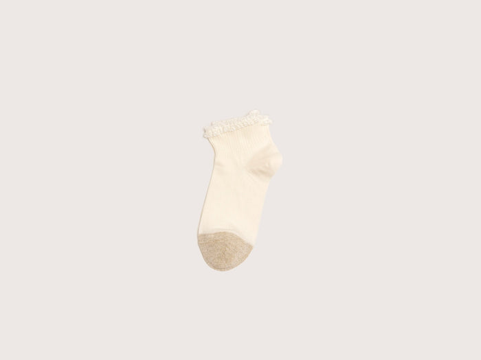 Bellerose Chaussettes Courtes Blanches Pour Femmes