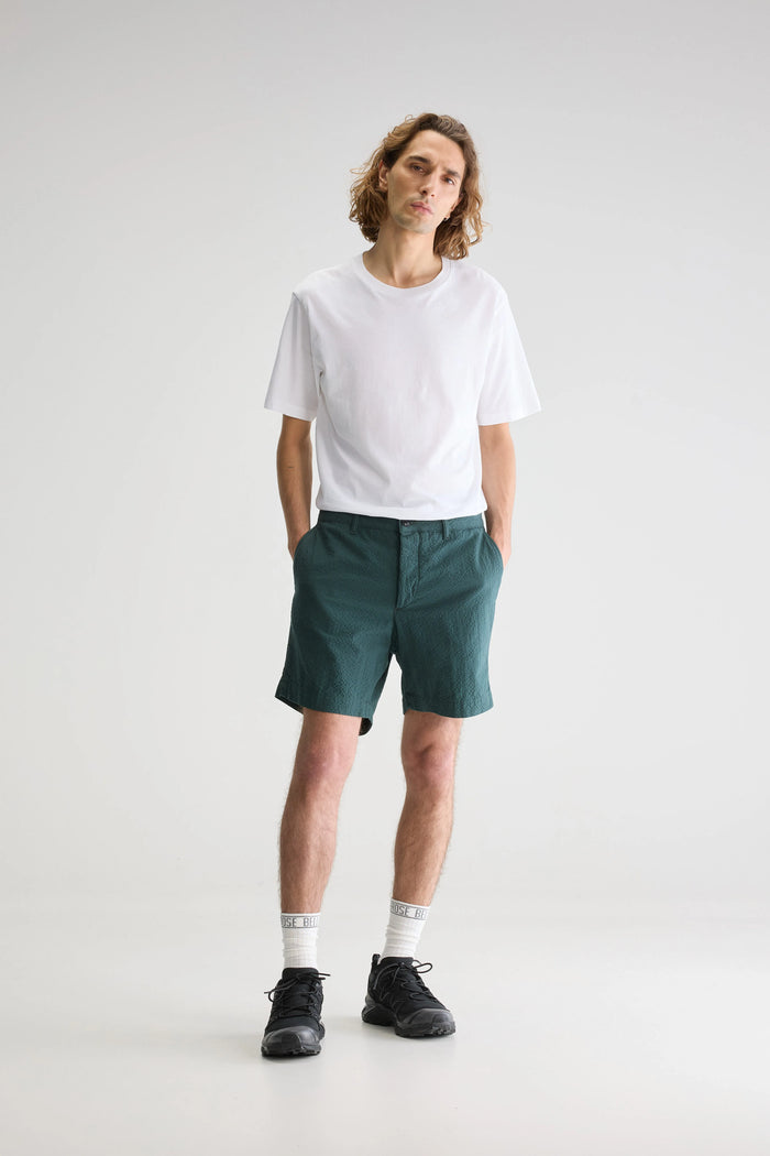 Bellerose Chemise Bleue à Pois à Manches Courtes