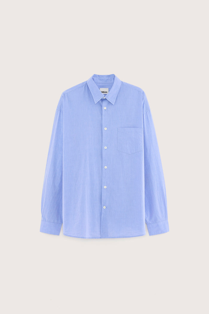 Bellerose Chemise Bleue En Coton Pour Homme