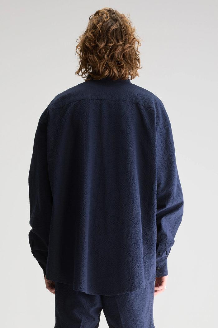 Bellerose Chemise Bleue Oversize Manches Longues
