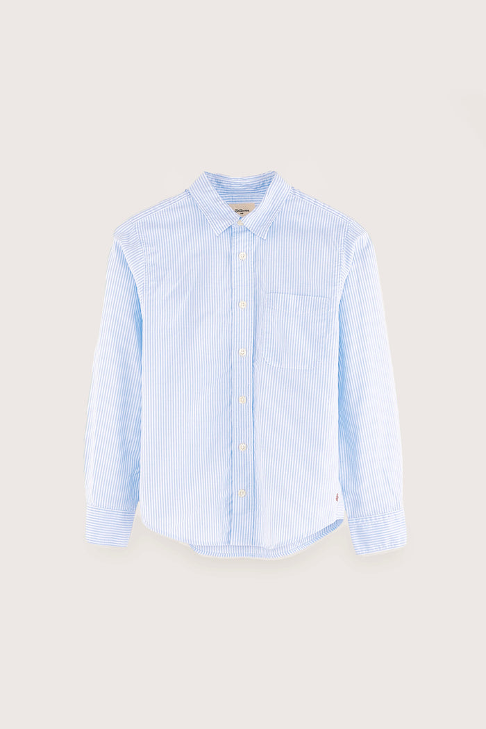 Bellerose Chemise Bleue Rayée Pour Garçons