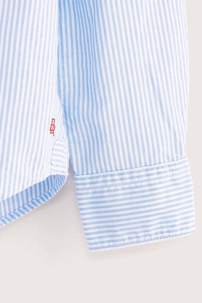 Bellerose Chemise Bleue Rayée Pour Garçons