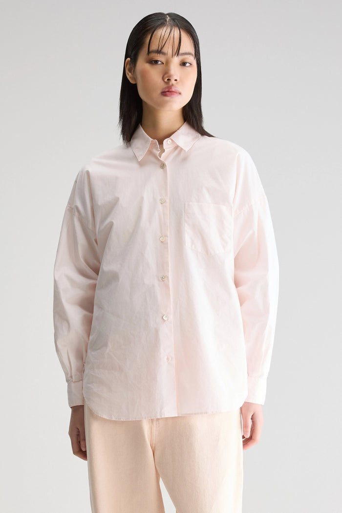 Bellerose Chemise Brodée Oversize Rose Pour Femmes