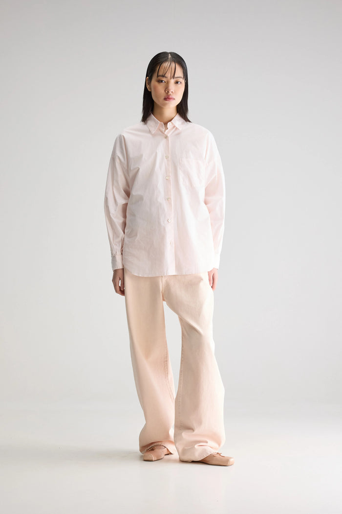 Bellerose Chemise Brodée Oversize Rose Pour Femmes