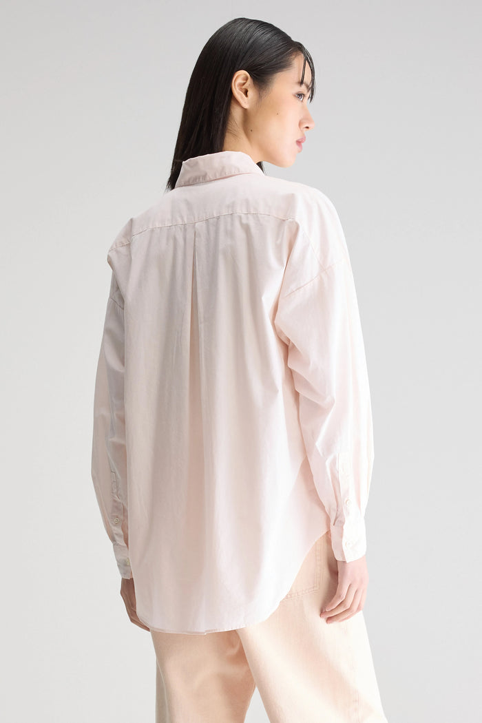 Bellerose Chemise Brodée Oversize Rose Pour Femmes