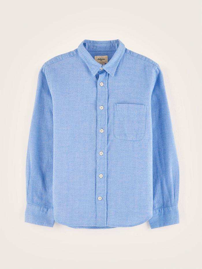 Bellerose Chemise En Coton Bleu Clair Pour Garçons