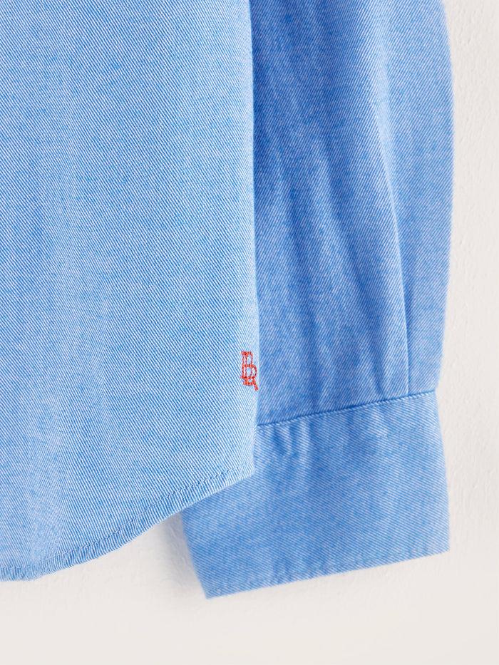 Bellerose Chemise En Coton Bleu Clair Pour Garçons