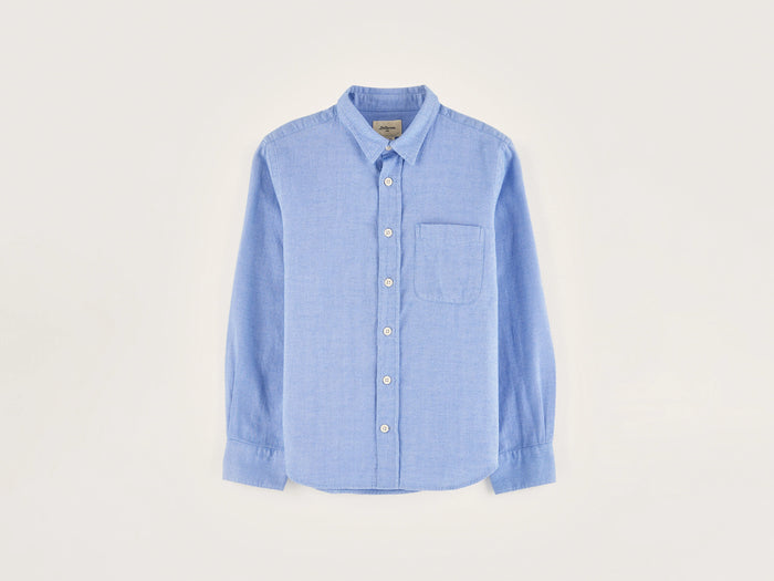 Bellerose Chemise En Coton Bleu Clair Pour Garçons