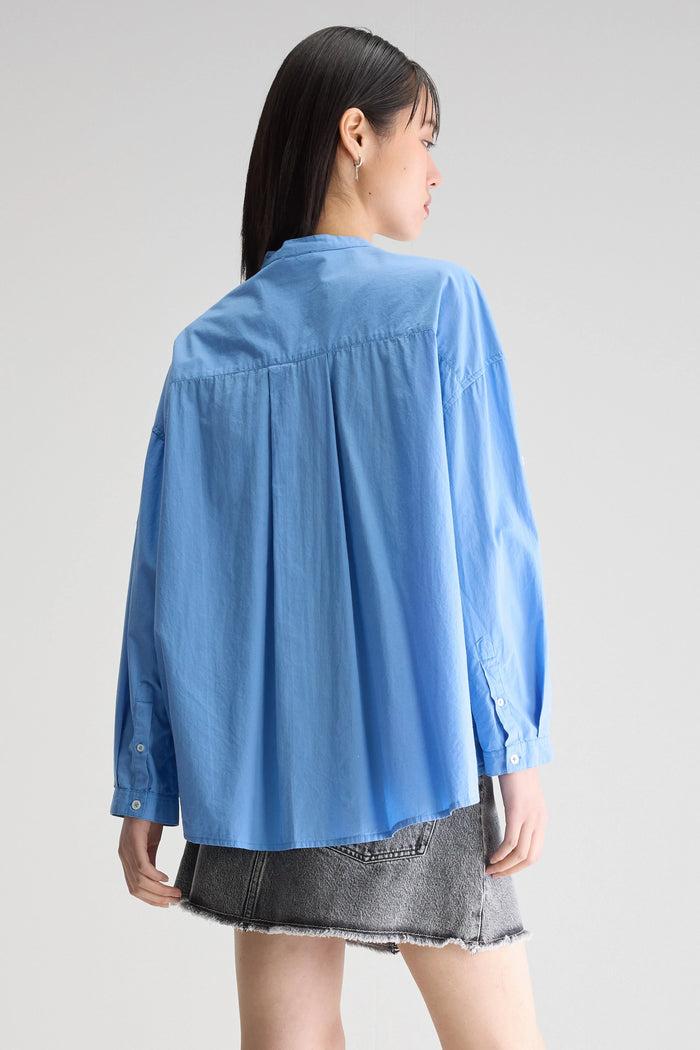 Bellerose Chemise Froissée Bleue Pour Femmes