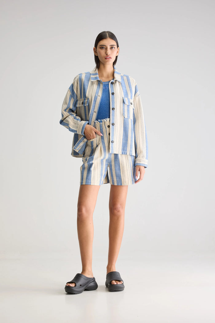 Bellerose Chemise Overshirt Rayée Pour Femmes