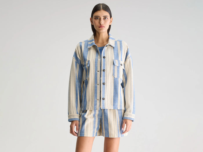 Bellerose Chemise Overshirt Rayée Pour Femmes