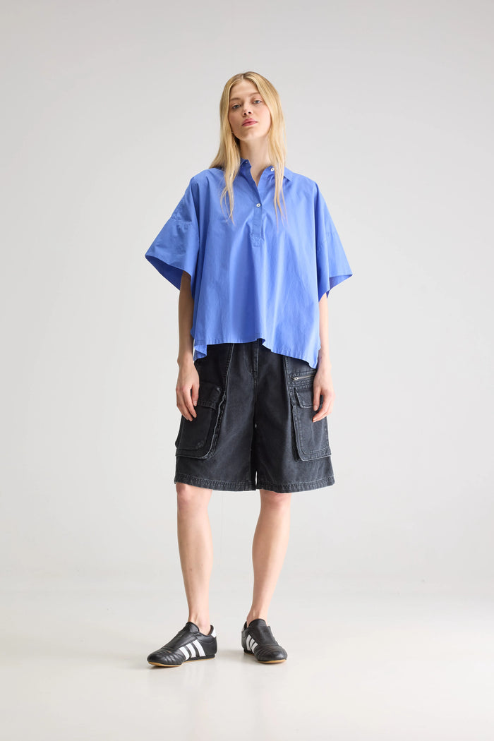 Bellerose Chemise Oversize Bleue Pour Femmes